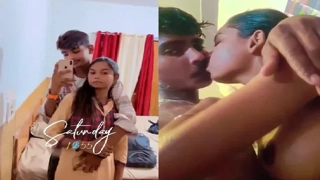 640px x 360px - Free Indian Viral MMS Video Teen school lovers nude bath and sex in OYO  hotel - Mmsmaza